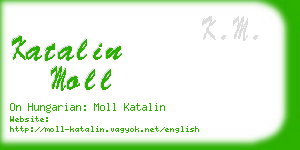 katalin moll business card